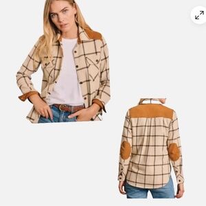 Faherty Plaid Flannel Shirt With Corduroy Accents - Size XXL - Pre-Owned